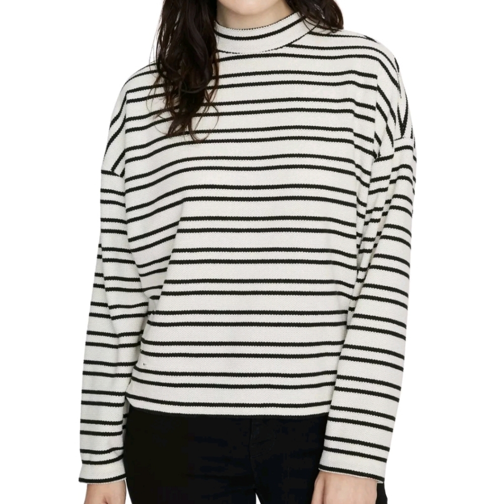 Sanctuary womans striped turtle neck top XL
